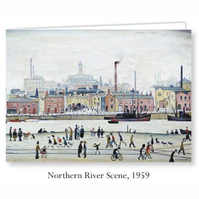 Northern River Scene by L S Lowry